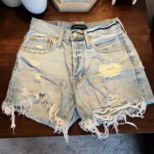 Denim High Waisted Short